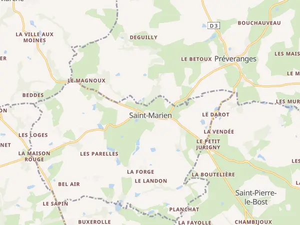 Plan de Saint-Marien