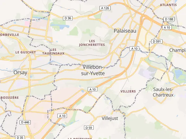 Plan de Villebon-sur-Yvette