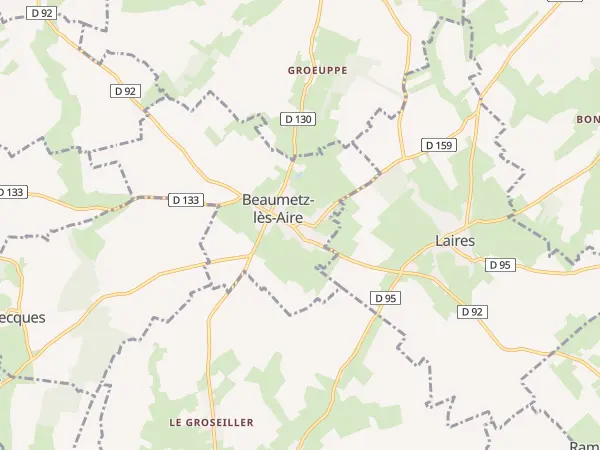 Plan de Beaumetz-lès-Aire