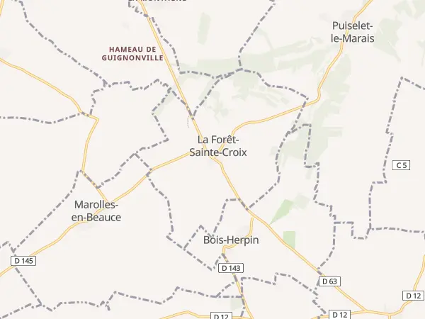 Plan de La Forêt-Sainte-Croix