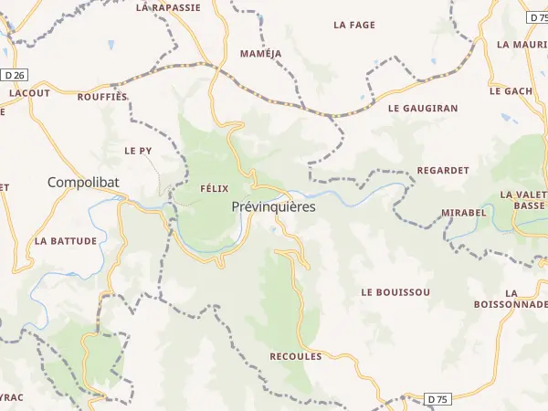 Plan de Prévinquières