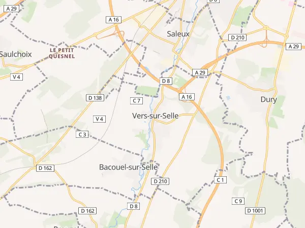 Plan de Vers-sur-Selle