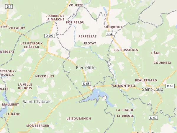 Plan de Pierrefitte