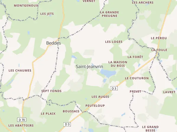Plan de Saint-Jeanvrin