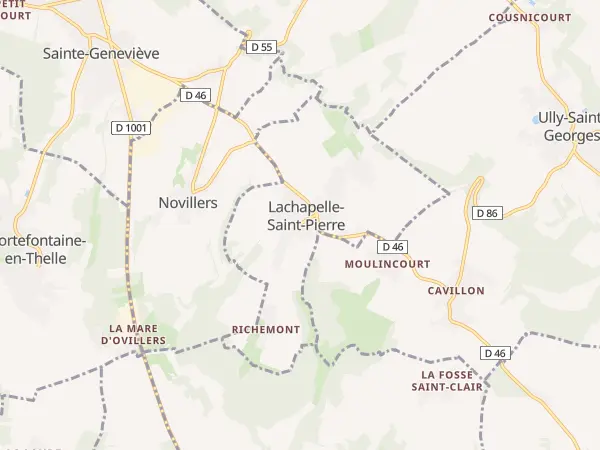 Plan de Lachapelle-Saint-Pierre