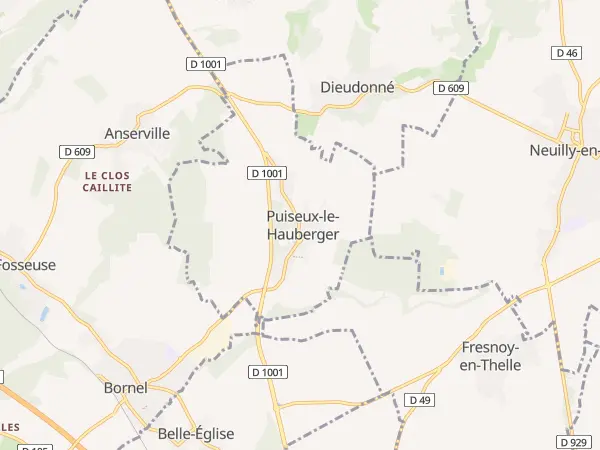 Plan de Puiseux-le-Hauberger