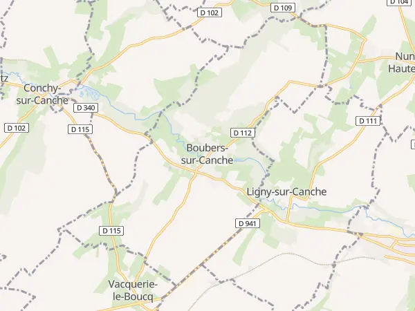 Plan de Boubers-sur-Canche