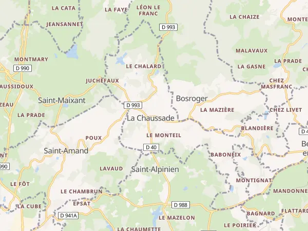 Plan de La Chaussade