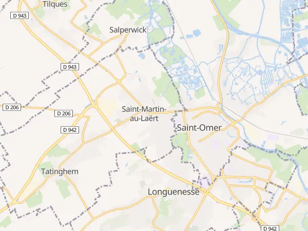 Plan de Saint-Martin-lez-Tatinghem