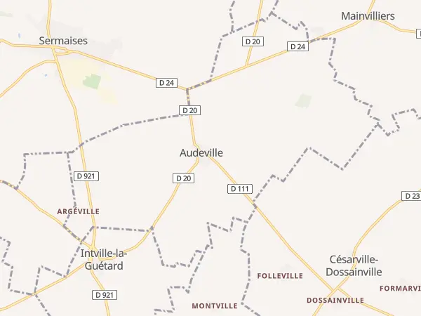 Plan de Audeville