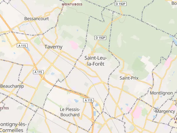 Plan de Saint-Leu-la-Forêt