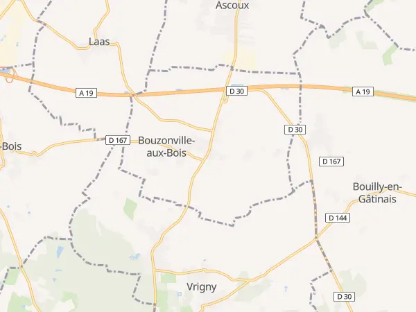 Plan de Bouzonville-aux-Bois