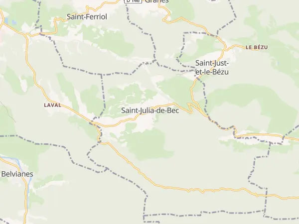 Plan de Saint-Julia-de-Bec