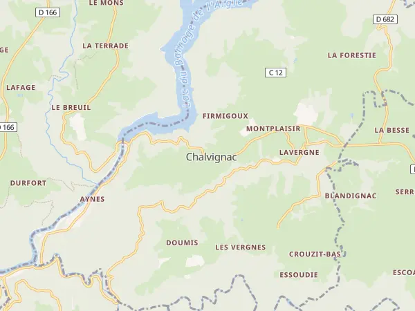 Plan de Chalvignac