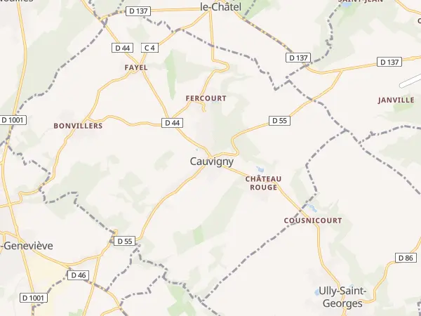 Plan de Cauvigny