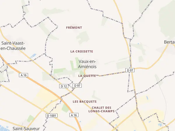 Plan de Vaux-en-Amiénois