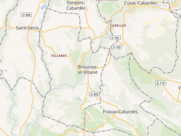 Plan de Brousses-et-Villaret