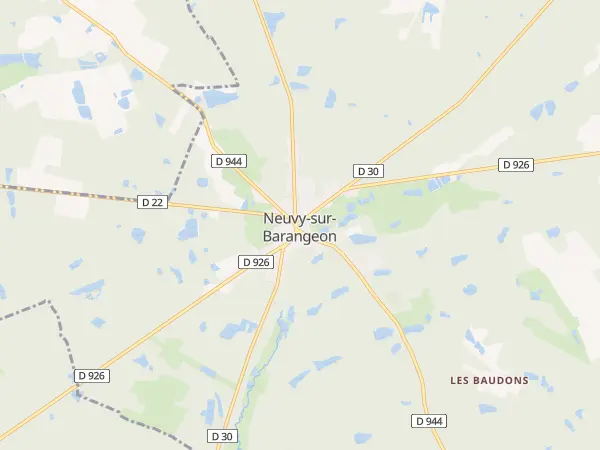 Plan de Neuvy-sur-Barangeon