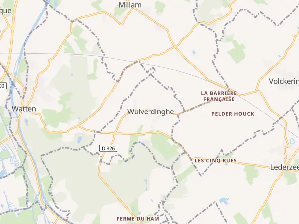 Plan de Wulverdinghe