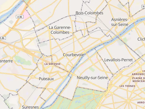 Plan de Courbevoie