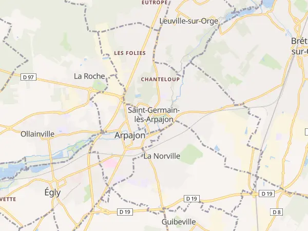 Plan de Saint-Germain-lès-Arpajon