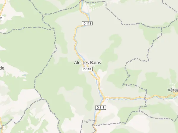 Plan de Alet-les-Bains
