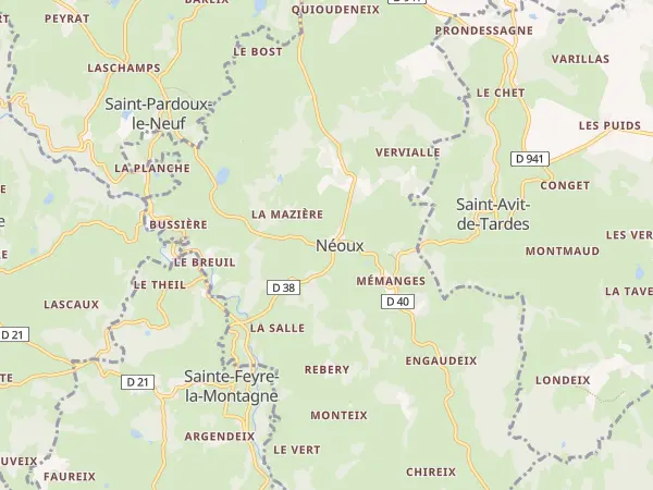 Plan de Néoux