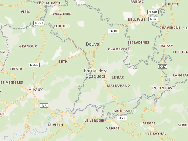 Plan de Barriac-les-Bosquets