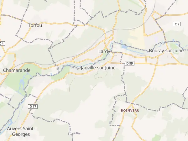 Plan de Janville-sur-Juine