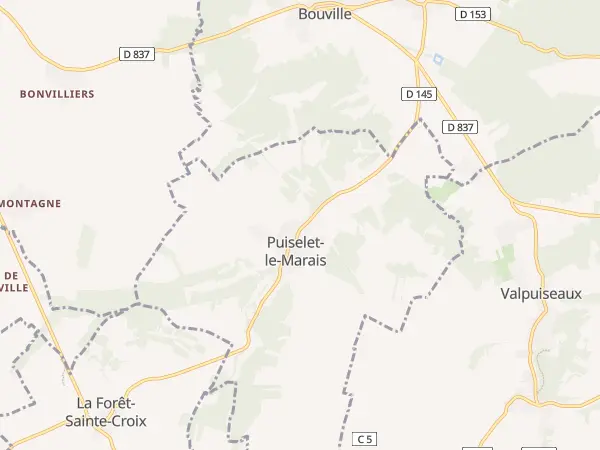 Plan de Puiselet-le-Marais