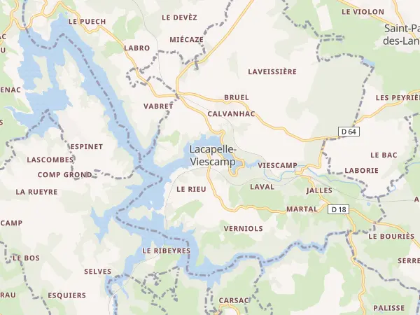 Plan de Lacapelle-Viescamp
