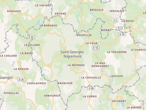 Plan de Saint-Georges-Nigremont