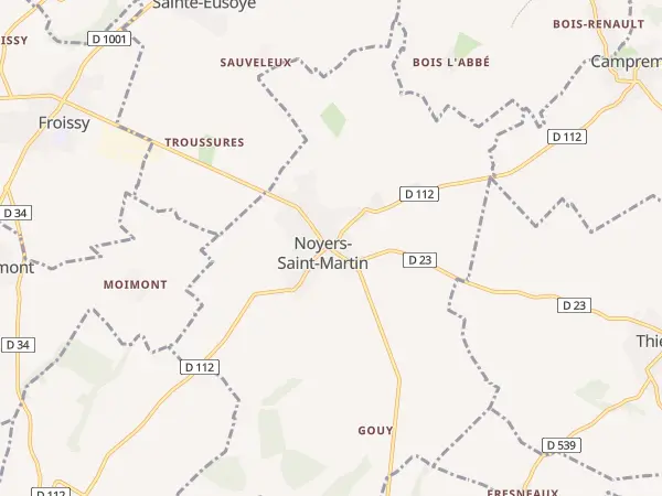 Plan de Noyers-Saint-Martin