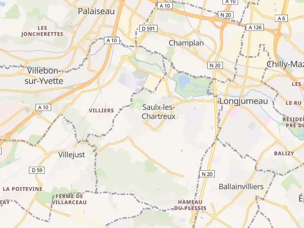 Plan de Saulx-les-Chartreux