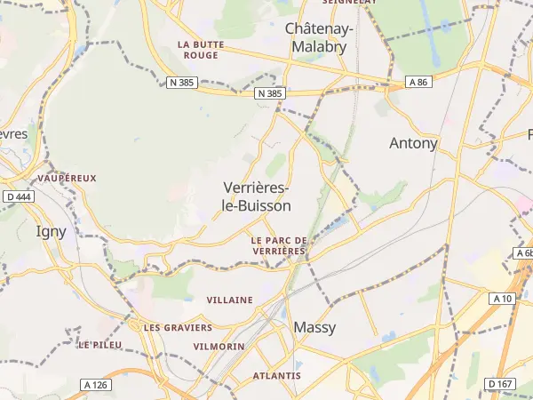 Plan de Verrières-le-Buisson