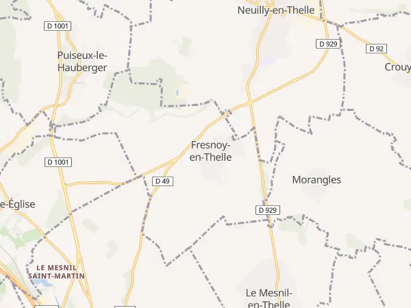 Plan de Fresnoy-en-Thelle