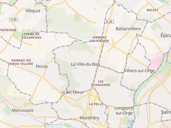 Plan de La Ville-du-Bois