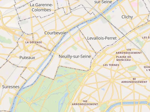 Plan de Neuilly-sur-Seine