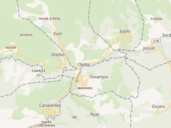 Plan de Olette