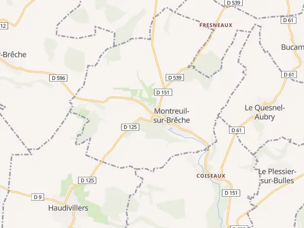 Plan de Montreuil-sur-Brêche