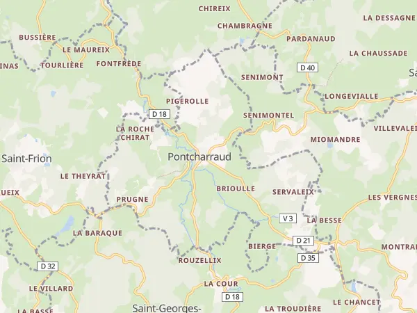 Plan de Pontcharraud