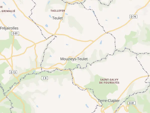 Plan de Mouzieys-Teulet