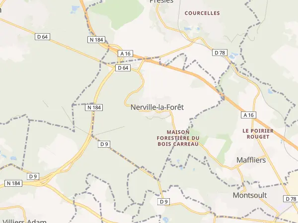 Plan de Nerville-la-Forêt