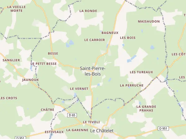 Plan de Saint-Pierre-les-Bois