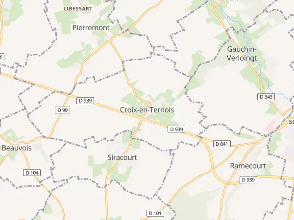 Plan de Croix-en-Ternois