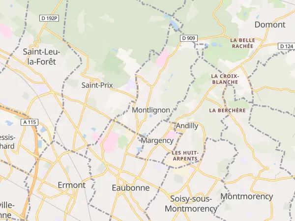 Plan de Montlignon