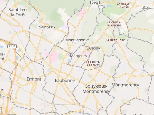 Plan de Margency