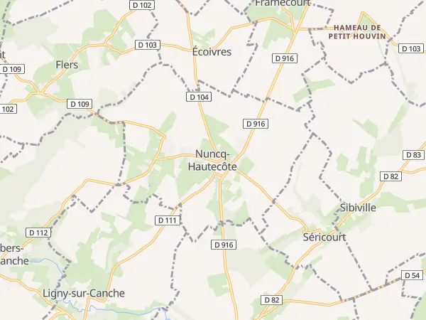 Plan de Nuncq-Hautecôte