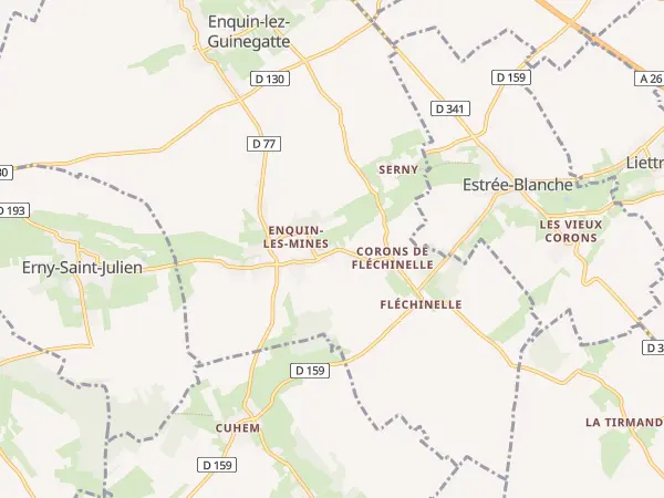 Plan de Enquin-lez-Guinegatte