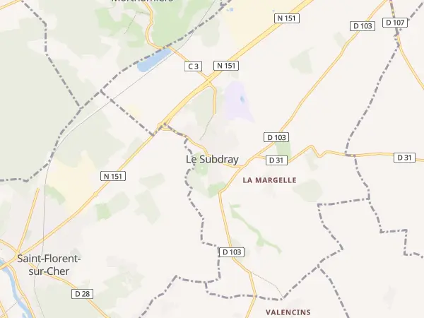 Plan du Subdray